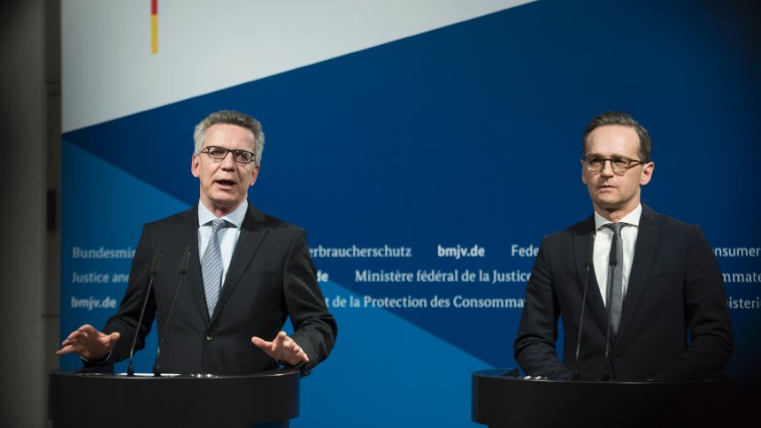 De Maiziere And Maas Give Statements On Anti-Terror Measures